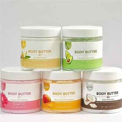 Beurre naturel de Shea Butter Whipped Rainbow Body de lotion de corps de crème hydratante